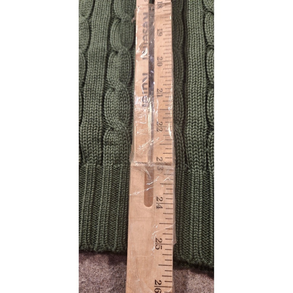 Vintage 80s 90s Polo Ralph Lauren Mens Cable Knit V-Neck Sweater Vest Large - Picture 7 of 8